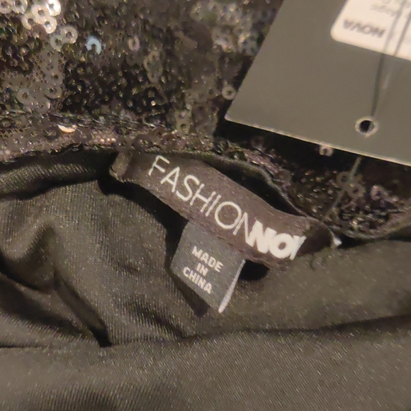 Fashion Nova Black Sequin Long Sleeve Dress - Picture 8 of 8